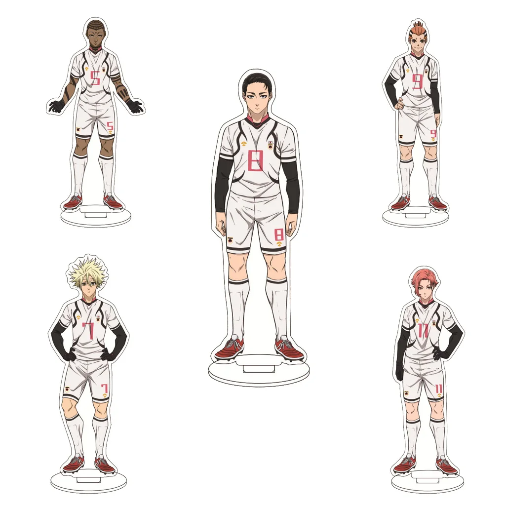 16CM Anime Blue Lock Kunigami Rensuke Chigiri Hyoma Bachira Meguru Isagi Yoichi Cosplay Acryl-Figur Standfigur Ornamente Geschenke