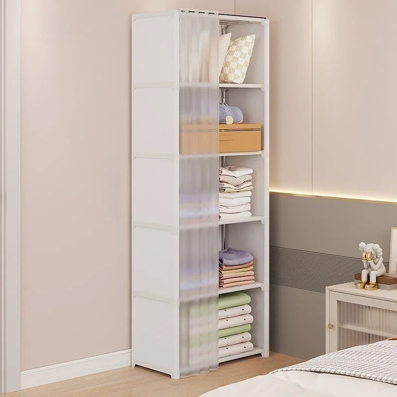 Multipurpose Storage Rack Dustproof Wardrobe Household Multi-layer Wardrobe Partition Storage High Capacity Storage Rack Cabinet