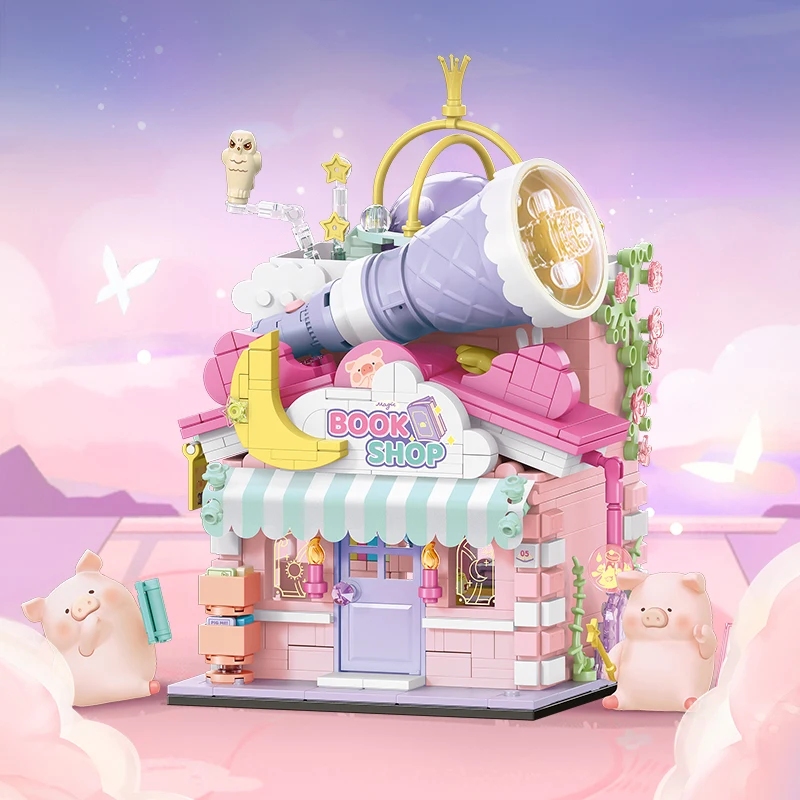 883pcs City Street View Building Blocks For Kids Toys Streetscape Architecture Assemblage Mini Bricks