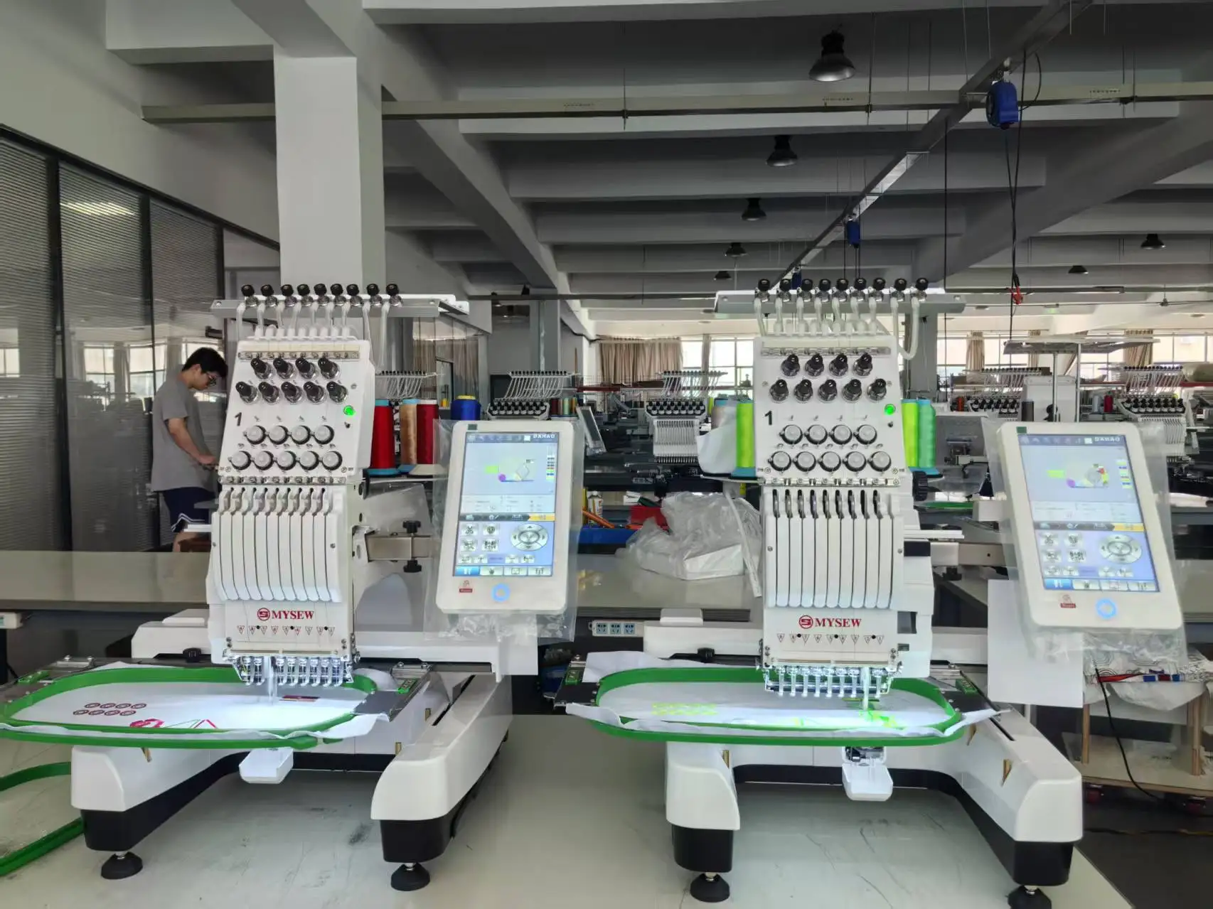 MYSEW MFS800  9  s Single Head Automatic Computerized Digital Hat Shoes T-shirt Industrial Cap Embroidery Machine Prices view 5
