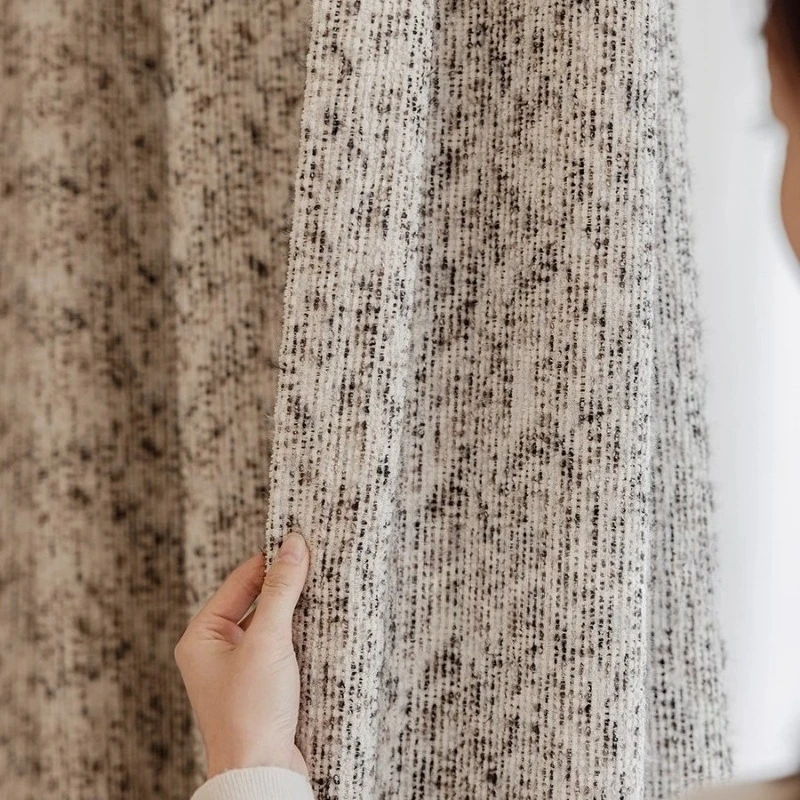 New Italian Minimalist Style Black White Gray Children's Room Jacquard Curtains for Living Dining Room Bedroom Custom Size Decor
