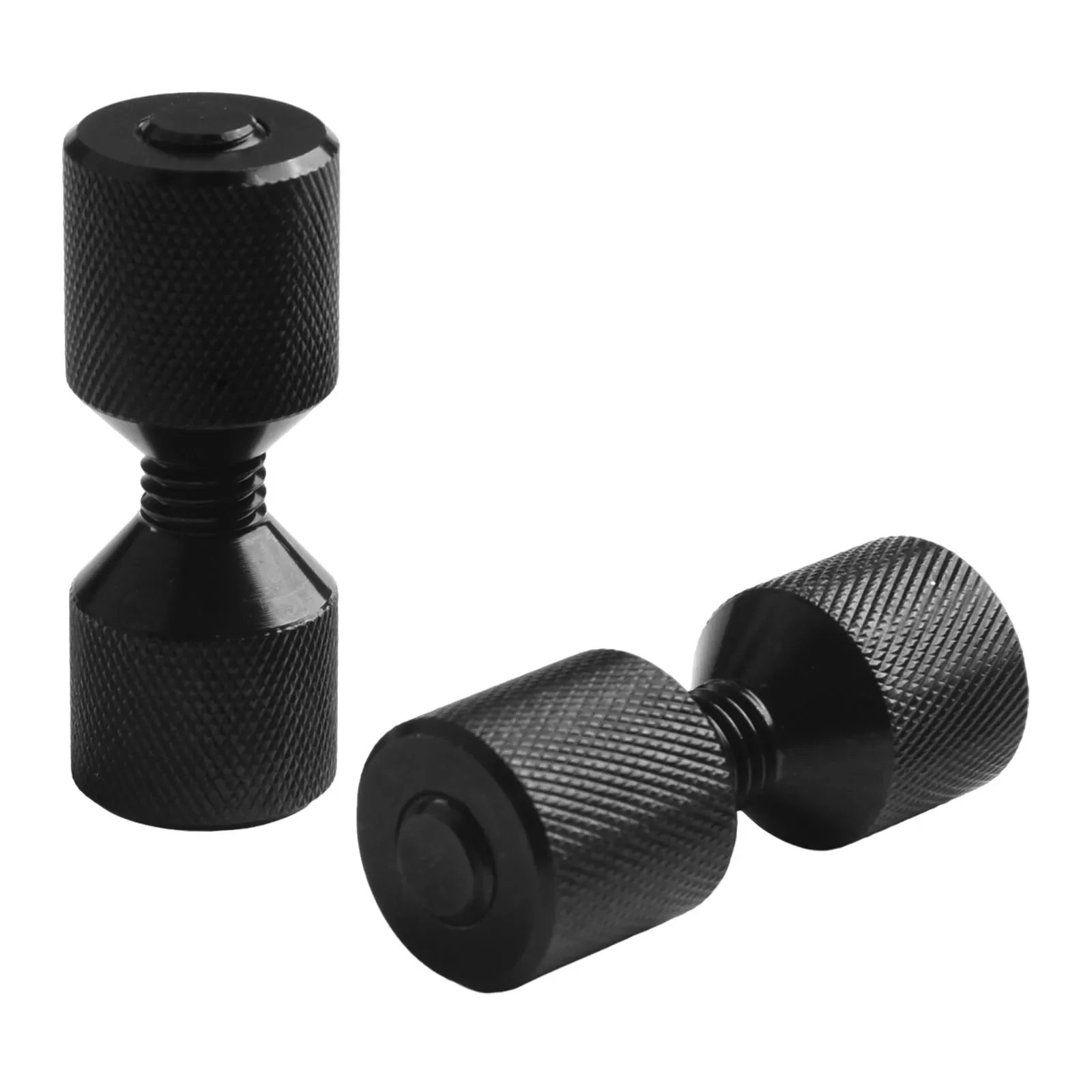 2 Hole Flange Alignment Pins 196g 9x8x3.5CM AL6061 Black CNC Length 2.75 Inches Vertically Horizontally Install