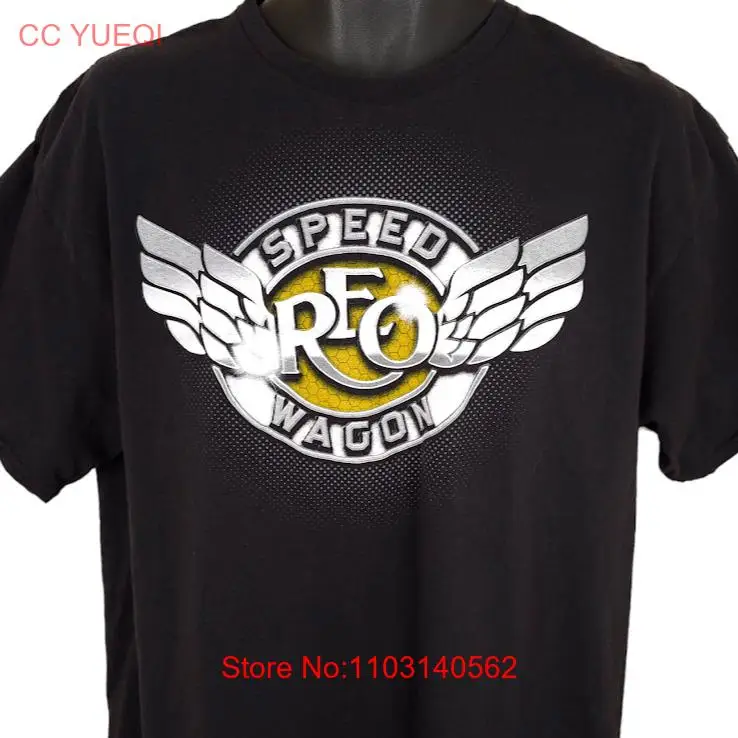 REO Speedwagon T Shirt Mens Size XL Black Family First Tour 44 Years