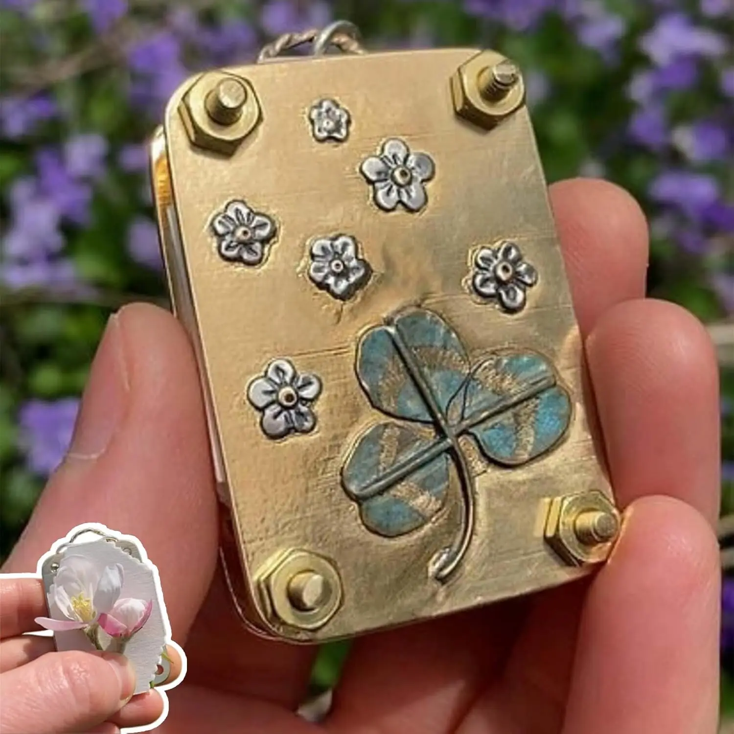 Micro prensa de flores, Kit de prensa de flores en miniatura, manualidades de plantas, prensado de flores de Metal, Kit de preservación de plantas de flores prensadas DIY