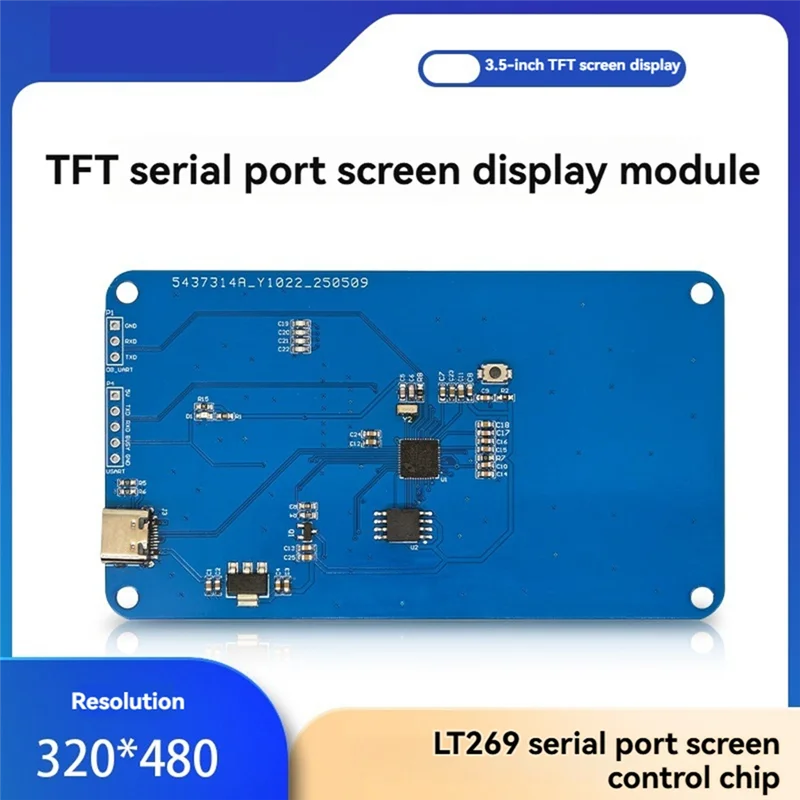 C9-3,5 Zoll TFT Smart Display Modul mit seriellem Port 320 x 480 HMI-Bildschirm für Fahrzeugsysteme