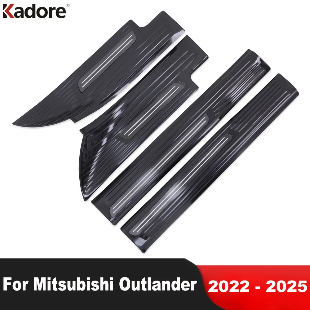 

Накладка на порог для Mitsubishi Outlander 2022-2024 2025, стальная защита для педали автомобиля, аксессуары