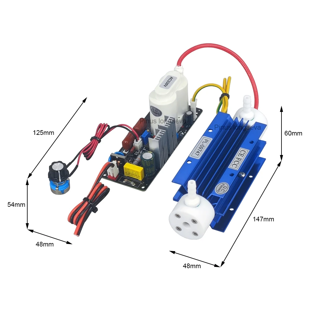 CE FCC ROHS Pinus longaeva 3G/H 3grams adjustable ozone generator Kit home mutifunctional ozonizer Medical disinfection