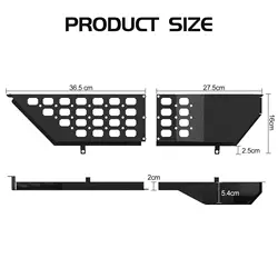 4pcs Front Door Pocket Storage Box for Jeep Wrangler JL JLU 4XE 18-23 Gladiator JT 20-23 Accessories Door Storage Organizer