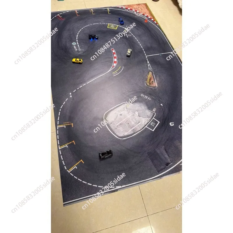 For Professional Micro Car Racing Circuit with Simulation Surface 1/28 RC Drift Track