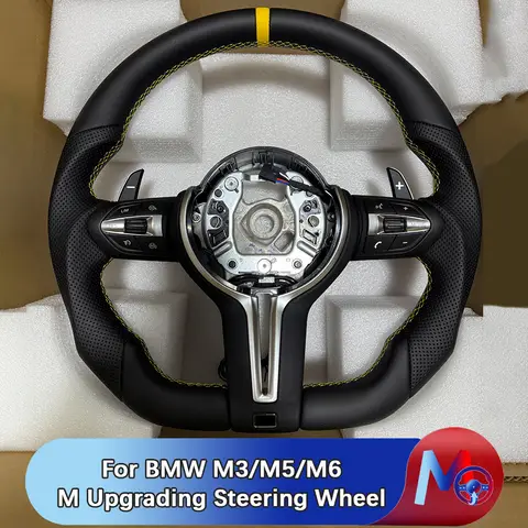 M Upgrated Steering Wheel Durable For BMW G30 M5 F10 F11 F18 F06 F12 F13 M3 M5 M6 F03 F90 F91 F92 F93 Steering Wheel Accessories