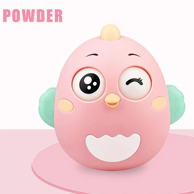 Jouets mignons pour bébé, yeux mobiles, poupée hibou, hochets pour nouveau-né, cadeaux Roly Poly, gobelet, jouet clochette, oreilles de dessin animé pour enfants