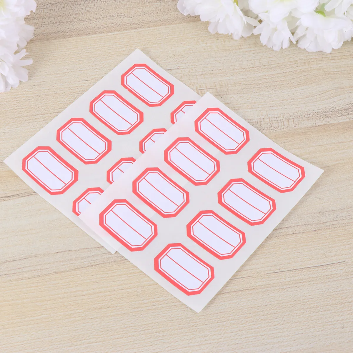 12Sheets Self-Adhesive Stickers Blank Label Stickers for Organization Differentiation Price Tagging Name Writing Container Box