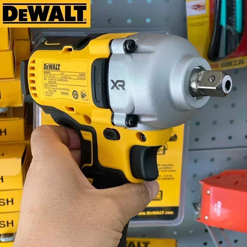 Dewalt-コードレスのミッドレンジインパクトレンチ、デデントピン付き、コンパクトパワーツール、ブラシレス、dcf892、20v、1/2\