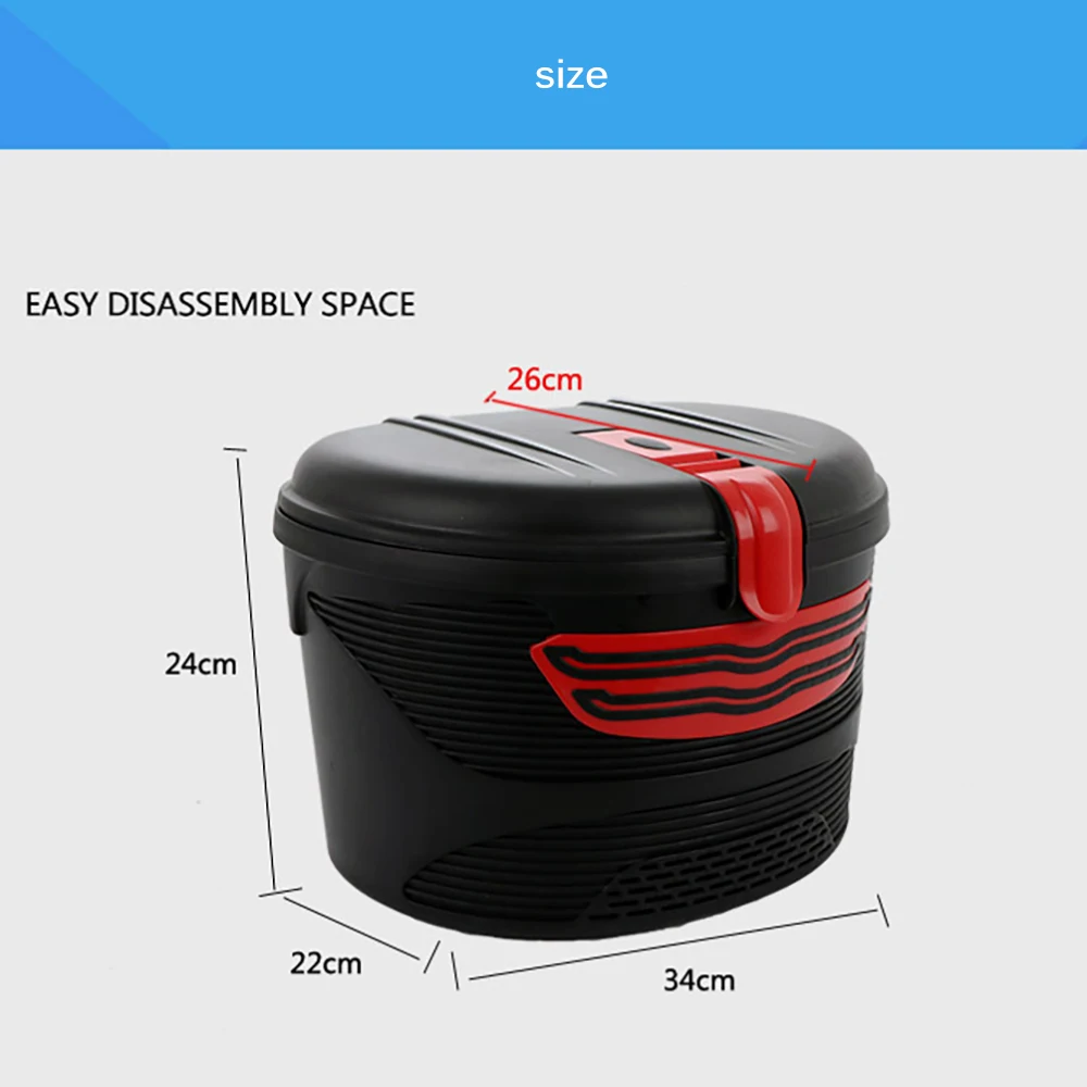 Front Storage Bag Case Carrying Basket Plastic Basket Cloth Lining Lock For Xiaomi M365 Electric Scooter Bicycle E-Bike