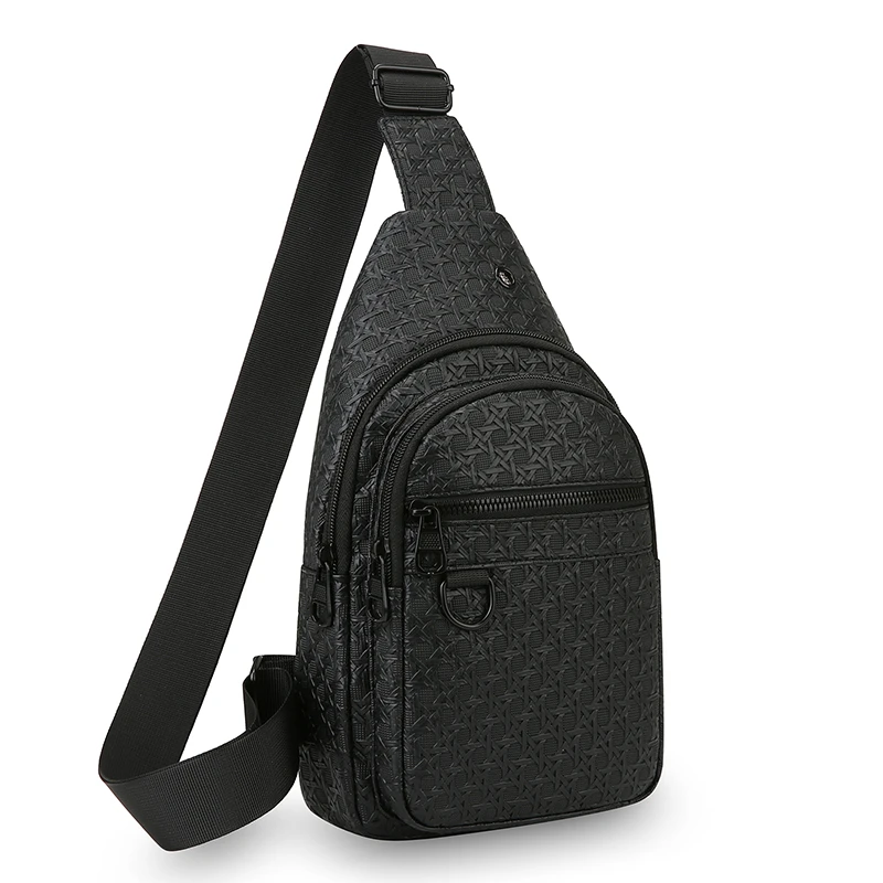 

Men's chest bag, adjustable shoulder strap, hands-free, suitable for gym and travel - outdoor sports bag for commuting and trave