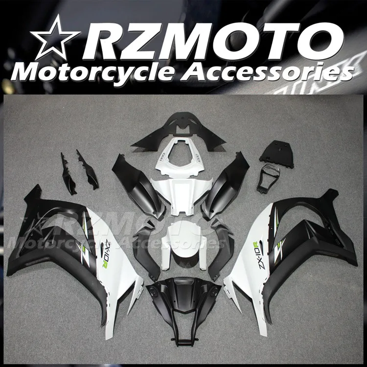 

Комплект обтекателей для мотора из АБС-пластика, 4 подарка, подходит для Kawasaki ZX10R 2011 2012 2013 2014 11 12 13 14 15, комплект кузова черного и белого цвета