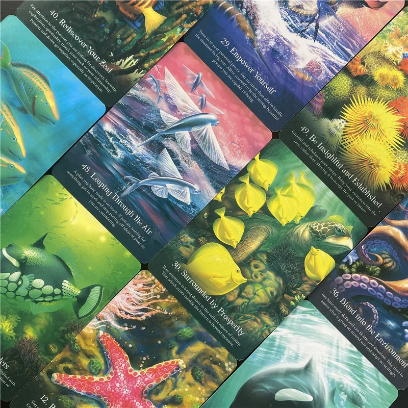 Whispers of The Ocean Oracle Cards High Quality Divination Board Game Party Games