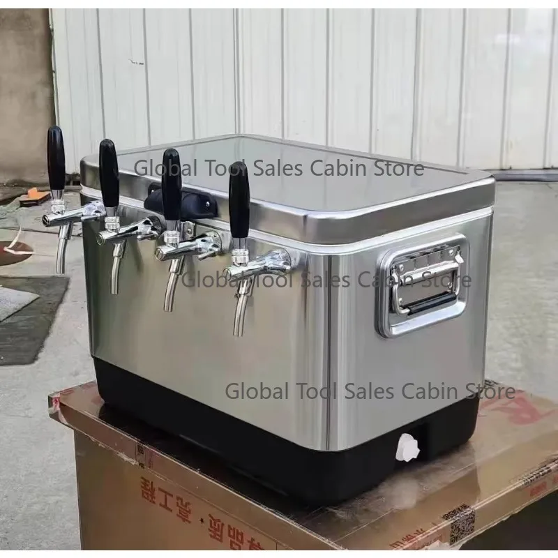 50L Single 304 Stainless Steel Beer Cooling Box with Three Taps Model Hot Selling Beverage Refrigeration Equipment