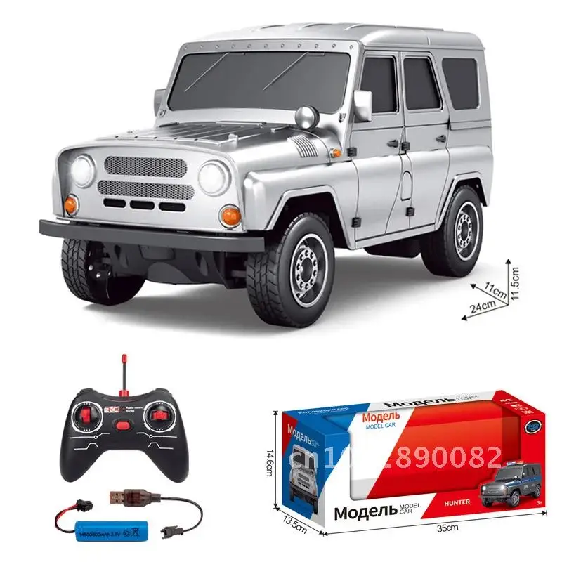 1:12 Metal Silver Remote Toy Control Car Toy Rc Pickup Children'S Lada Car Offroad Cybertruck Truck Lada Model Gift