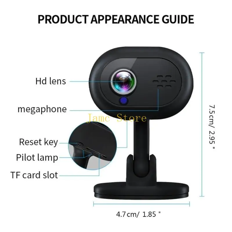 LX0B Home Camera WiFi 1080p APP عالية الدقة التطبيق عن بُعد كاميرا الأمان