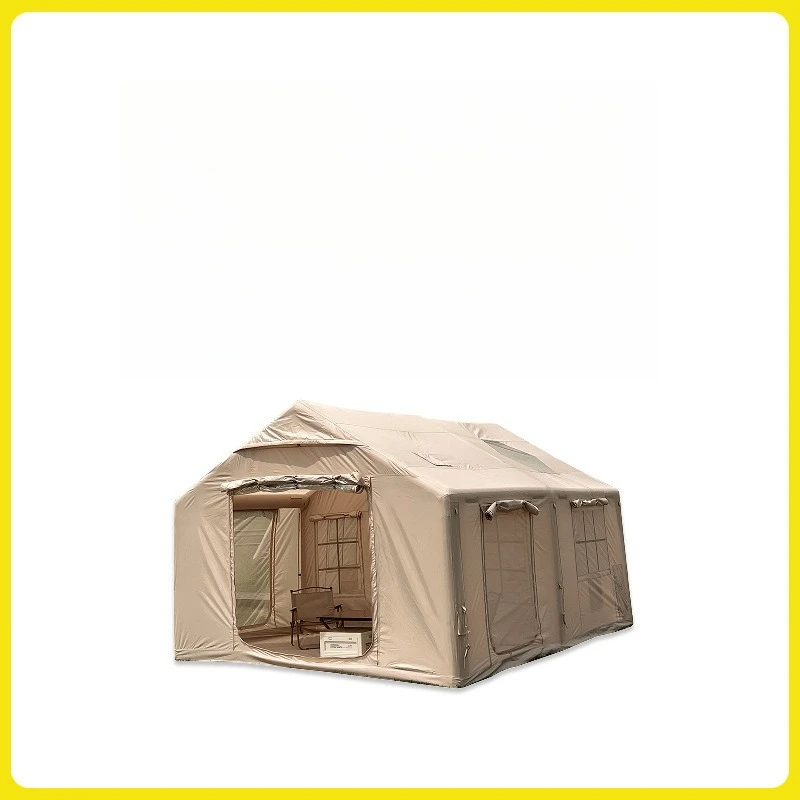 Camping 13.86 inflatable tent with canopy for 6-8 people, one-bedroom one-living room for camping starry sky