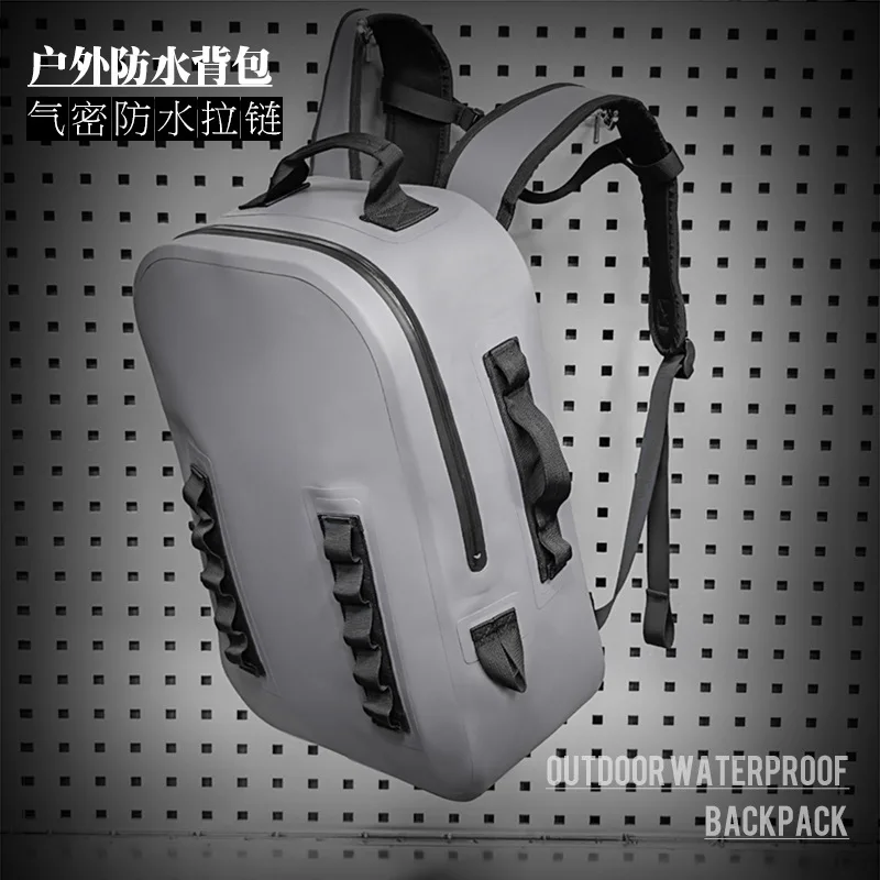 

Waterproof outdoor bags with airtight zipper fishing tackle backpack