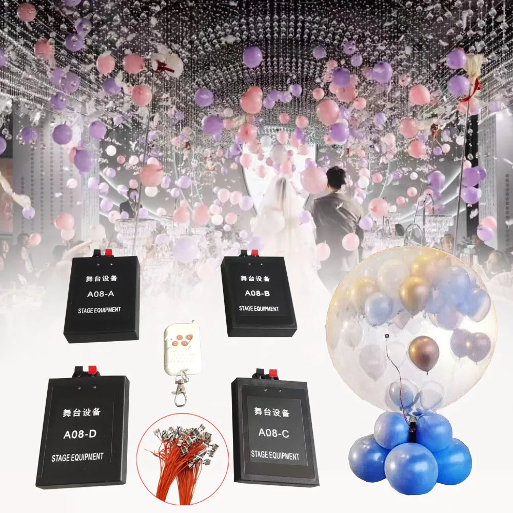 

Exploding Balloons Kit with Remote Control Balloons Blaster Machine with Ci9 For Bride Wedding Party Festival Decoration