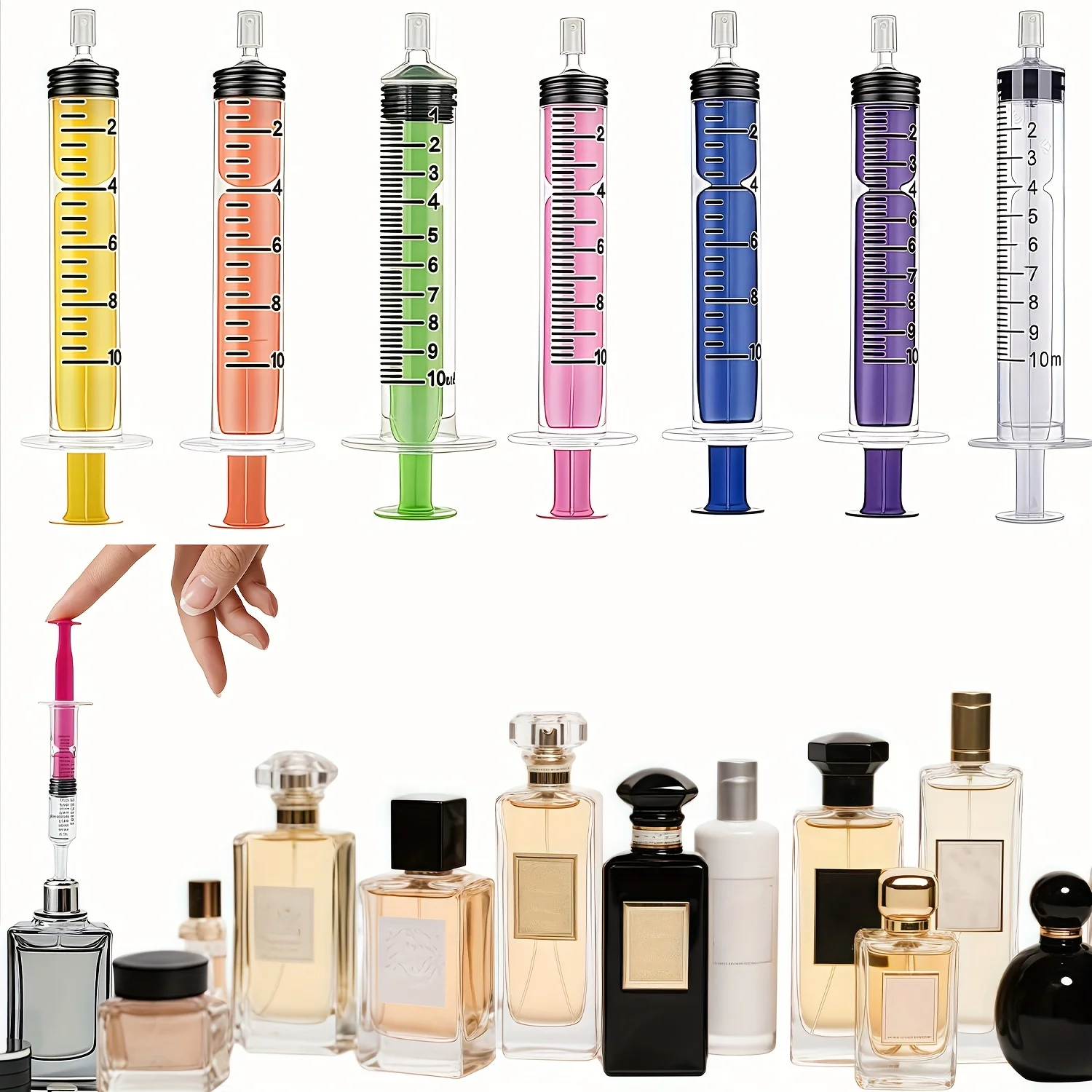 1PC kleurrijke parfumtrekker, injectietype parfumtrekker, kleurrijk