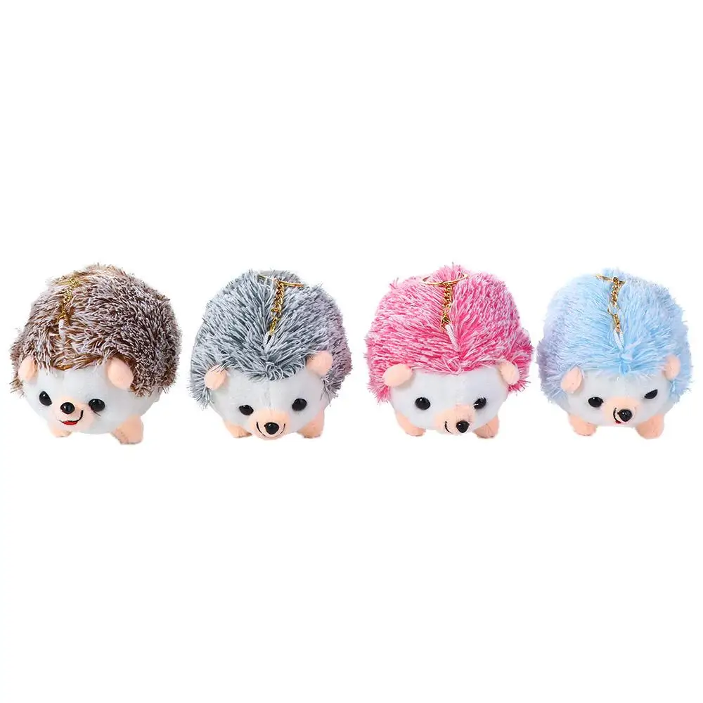 Cartoon Birthday Gifts Animal Hedgehog Key Chain Ornament Stuffed Toys Plush Dolls Animal Plush Toy Plush Keychain