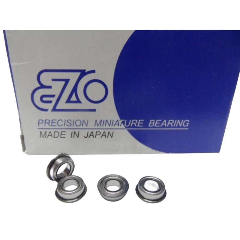 

10pcs JAPAN EZO high speed flanged bearing MF74ZZ 4*7*2.5mm LF-740ZZ MF74 miniature flange ball bearings