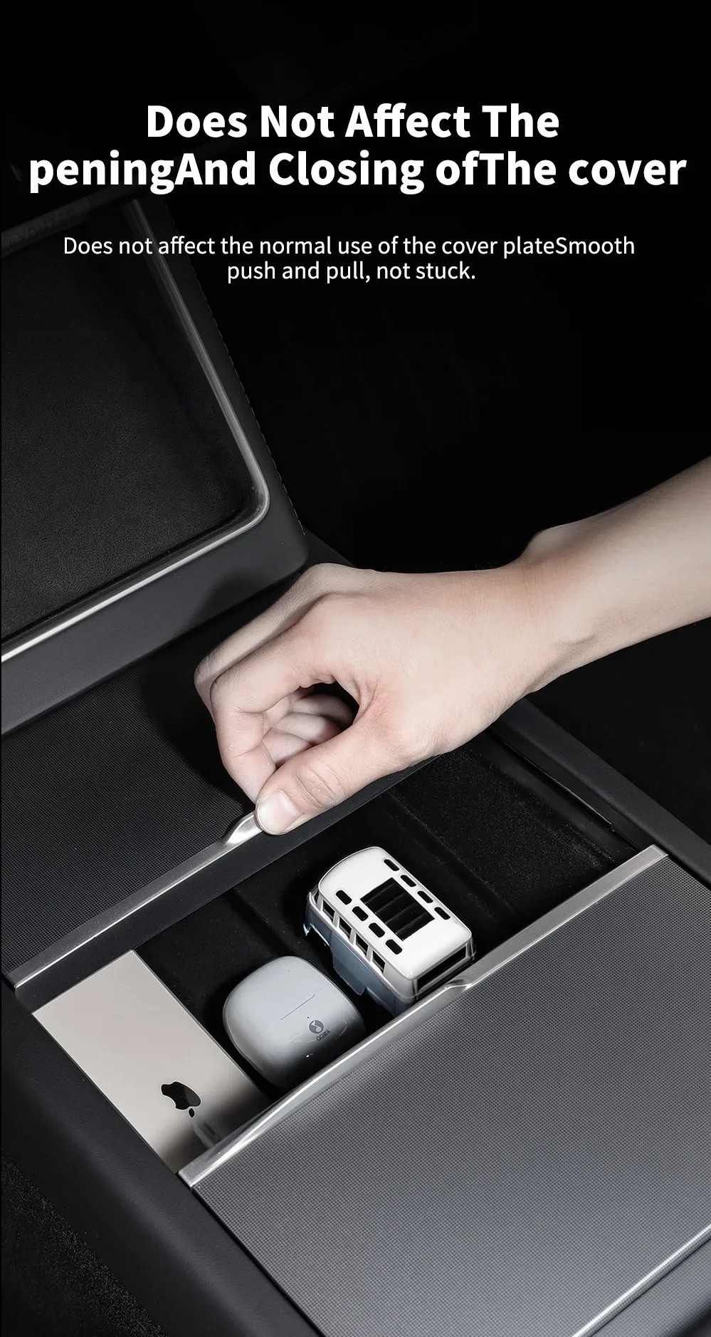 YZ Für Tesla Model 3/Y/YL Highland Juniper 2025-26 Model Y 21-24 Aufbewahrungsbox Armlehnenablage Silikon-Getränkehalter Organizer Box Teile – Detail 7