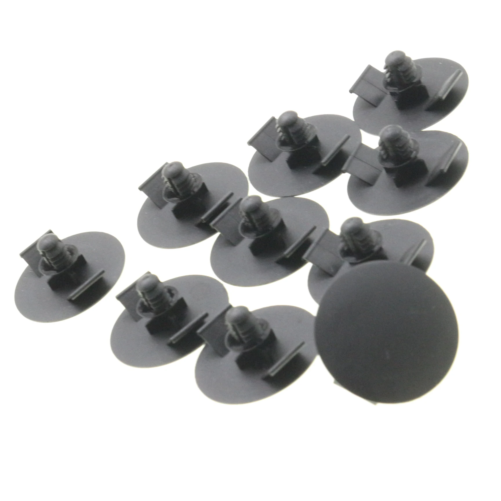 10 Pcs Upside Panel Cover Rivet Clips Retainer For Renault Fastener Nylon Black Direct Replacement 7703077458