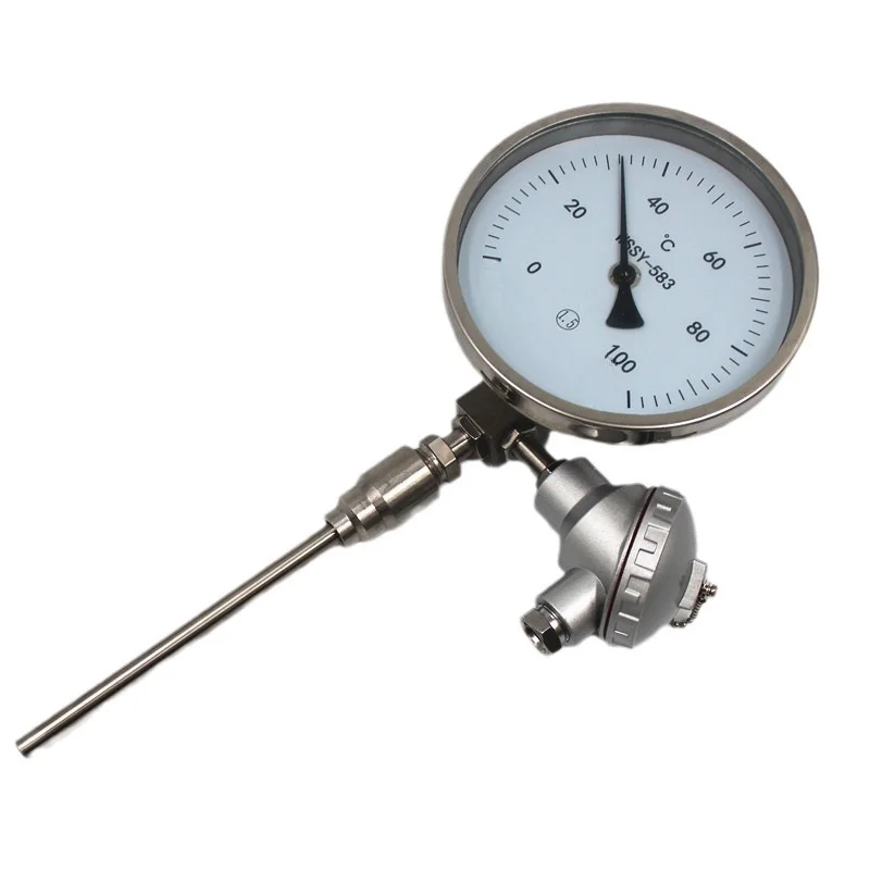 

Bimetallic Thermometer with Remote Transmission 4-20mA Signal Output WSSY-583 Dial 150mm Universal