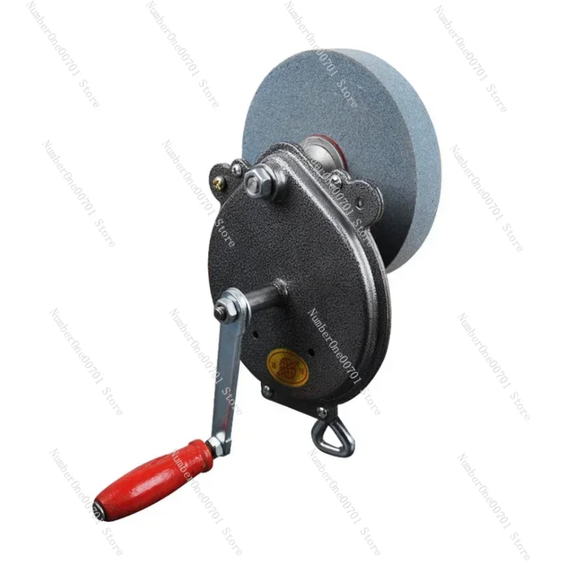Hand-cranking Grinding Machine Household Small Knife Sharpener Bearing Type 6 Inches DIY Polishing Machine Tool Grinder