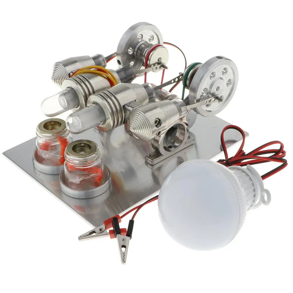 

Double Cylinder Engine Model Hot with Physics Teaching Aids