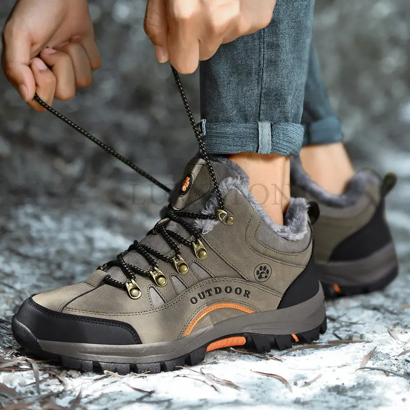 Men Desert Boots Platform Hiking Shoes Field Training Combat Ankle Boots Man Jungle Adventure Outdoors Shoes Botas Hombre