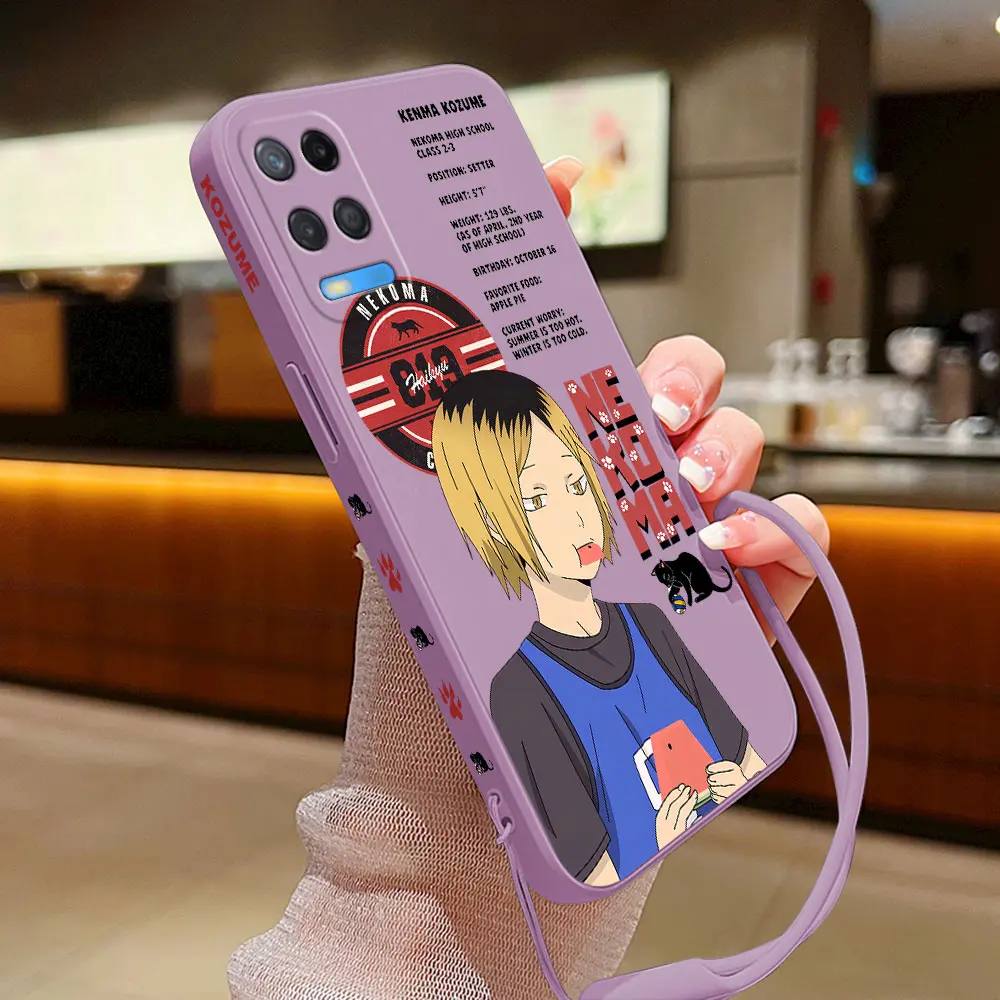 Kenma Kozume Anime Phone Case for OPPO A54 A74 A57 A96 A76 A36 A95 A12 A15 A15S A16 A16K A9 A5 2020 4G 5G Liquid Silicone Cover