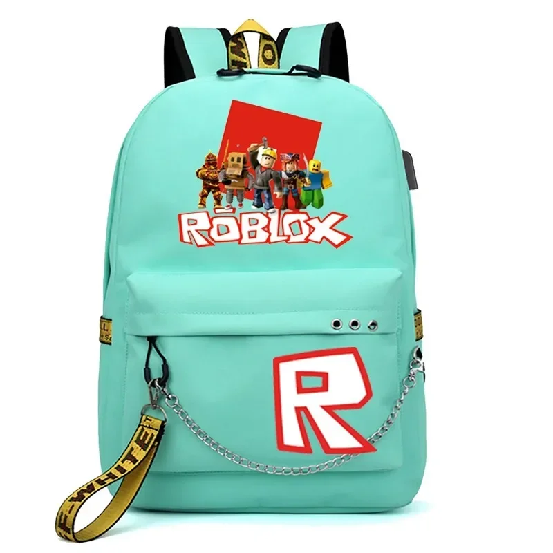 

Robloxs Game Anime Cartoon Print Laptop Backpack Unisex Fashion Travel Bag Christmas Gift for Students and Gamer