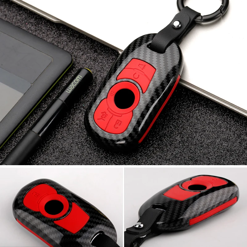 Plastic Car Key Cover Case for OPEL Astra Buick ENCORE ENVISION NEW LACROSSE key Case Rings Protect Shell Car Styling keychain