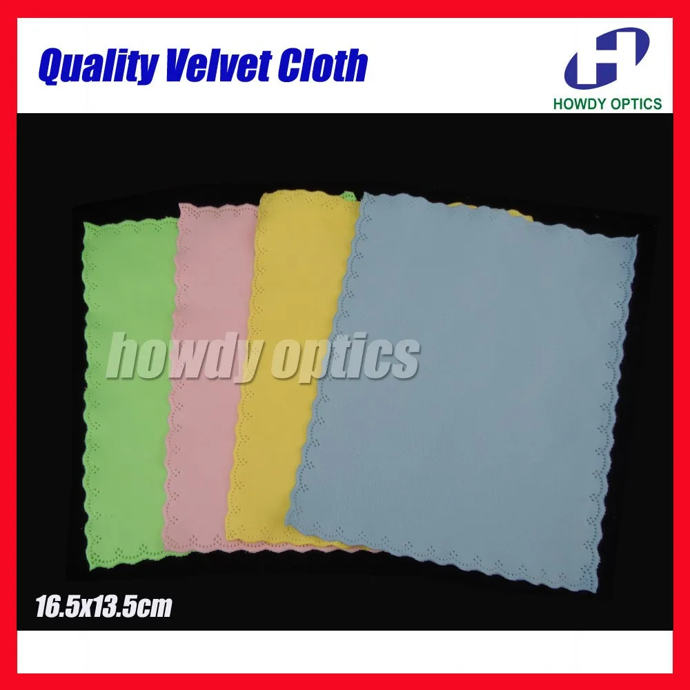 100pcs Quality Lens microfiber cleaning cloth Double Side Velvet Eyeglass Eyewear glasses cleaning cloth