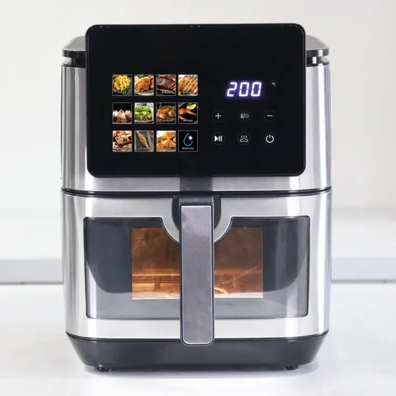 New 5L 6L 7L 8L 12L Oil Free Fryer Electric Deep Digital Rapid Air Fryer Stainless Steel, Smart air Fryer