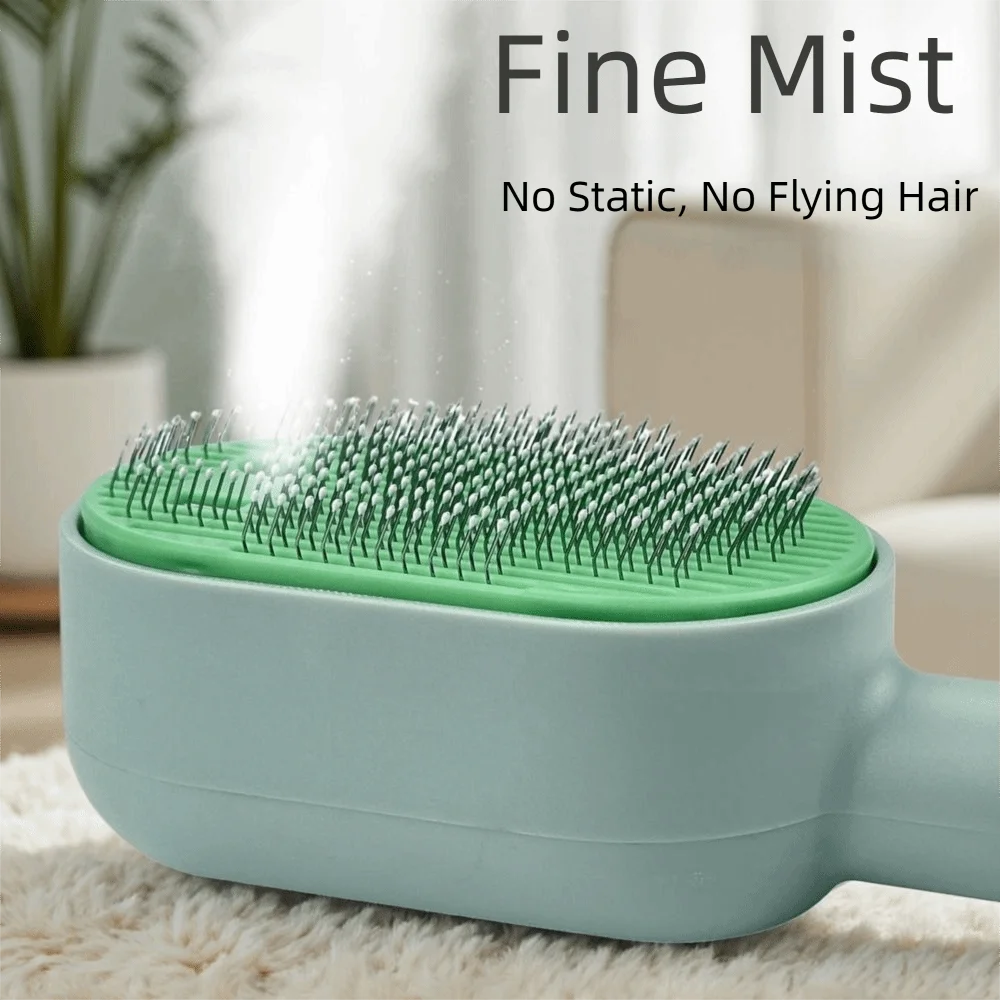 

Pet Brush USB Charging Pet Spray Hair Comb Efficiently Professional Pet Steam Brush Portable Pet Massage Brush for Cats Dogs