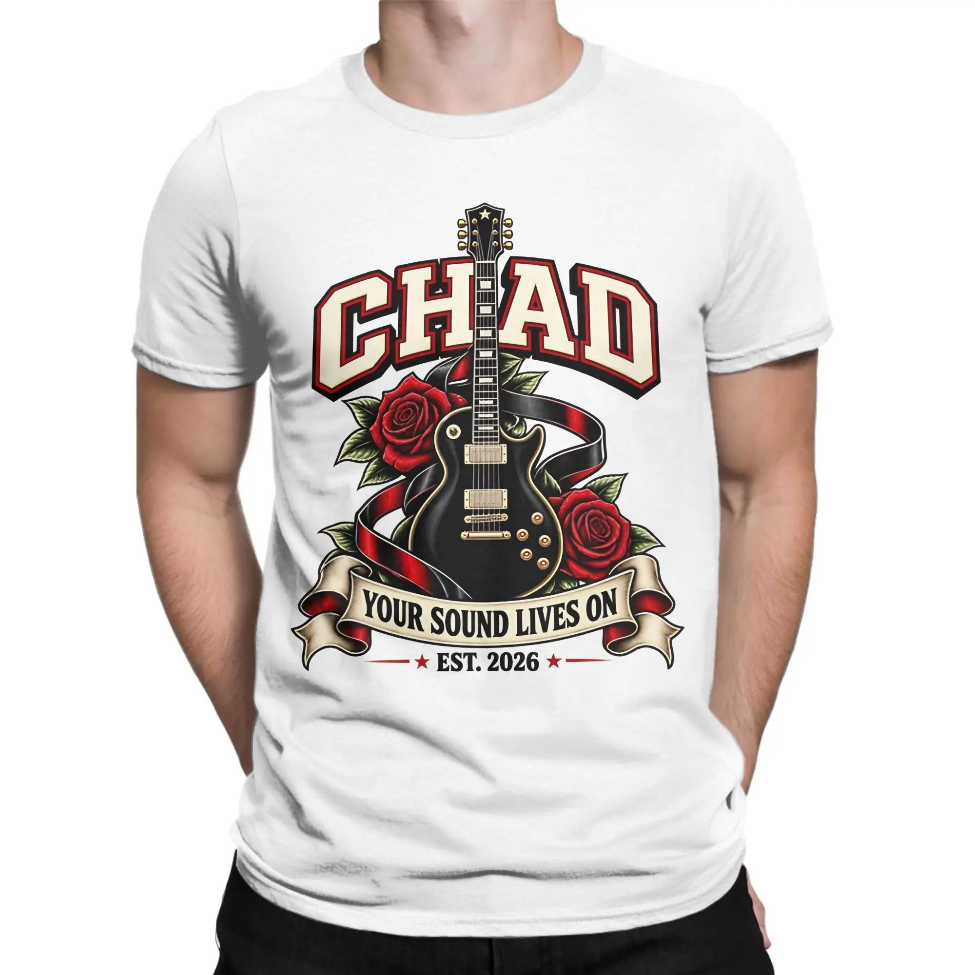 Men Women's T-Shirt Rip Chad Gilbert Guitarist Novelty Pure Cotton Tees Short Sleeve  T Shirt Crewneck Tops Plus Size