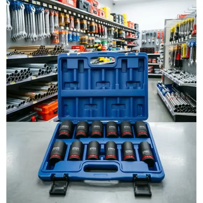 2026Premium OEM High Torque Industrial Pneumatic Impact Socket Set Heavy Auto Repair Mechanic Tool Kit