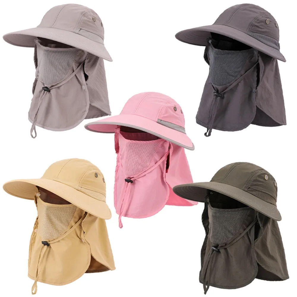 

New Quick Dryng Fisherman Cap UV Protection Face Neck Cover Visor Hat Breathable Removable Bucket Hat Outdoor