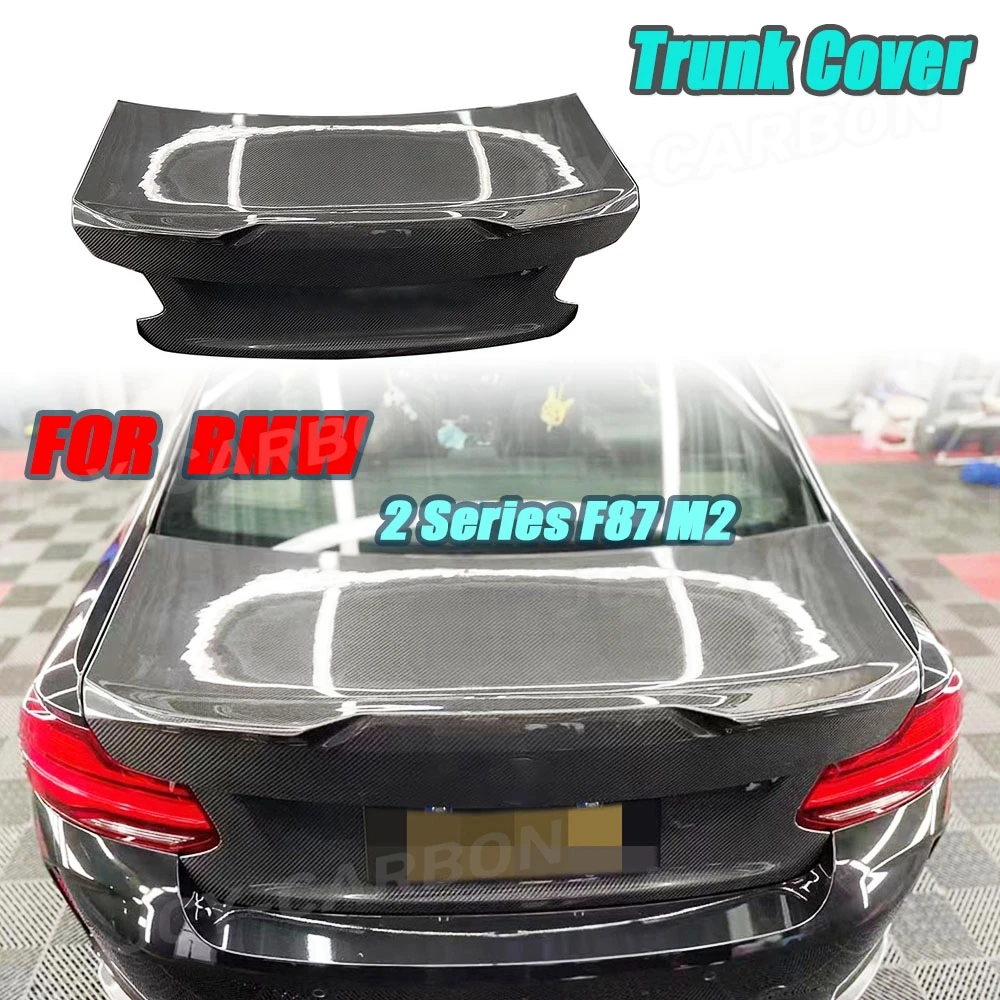 

JCYECF задний бампер из углеродного волокна, крышка багажника, подходит для BMW 2 серии F87 M2, задняя крышка багажника, автомобильные аксессуары