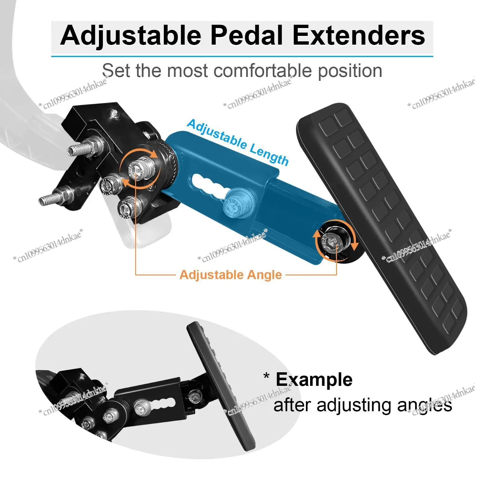 

Throttle And Brake Pedal Extenders for Cars Go-karts Toy Cars - Adjustable Foot Pedal Extenders for Enhanced Driving Control