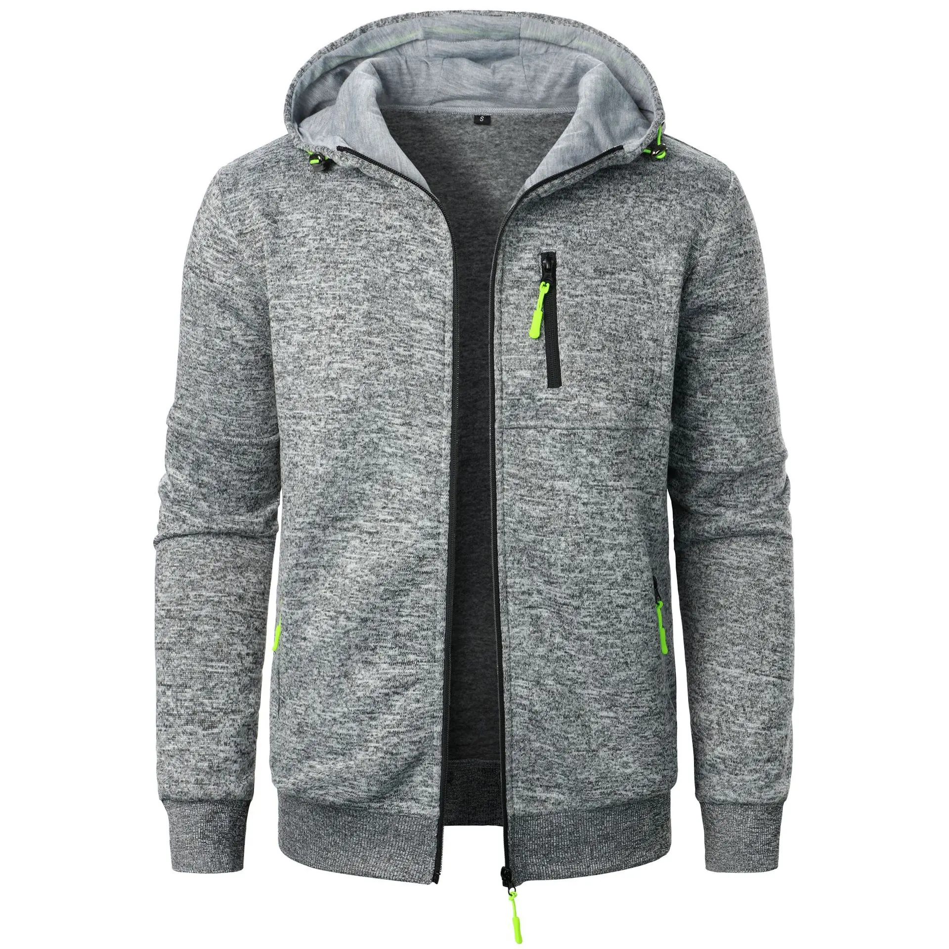 King Billion Men's Knit Hooded Baseball Jacket 6