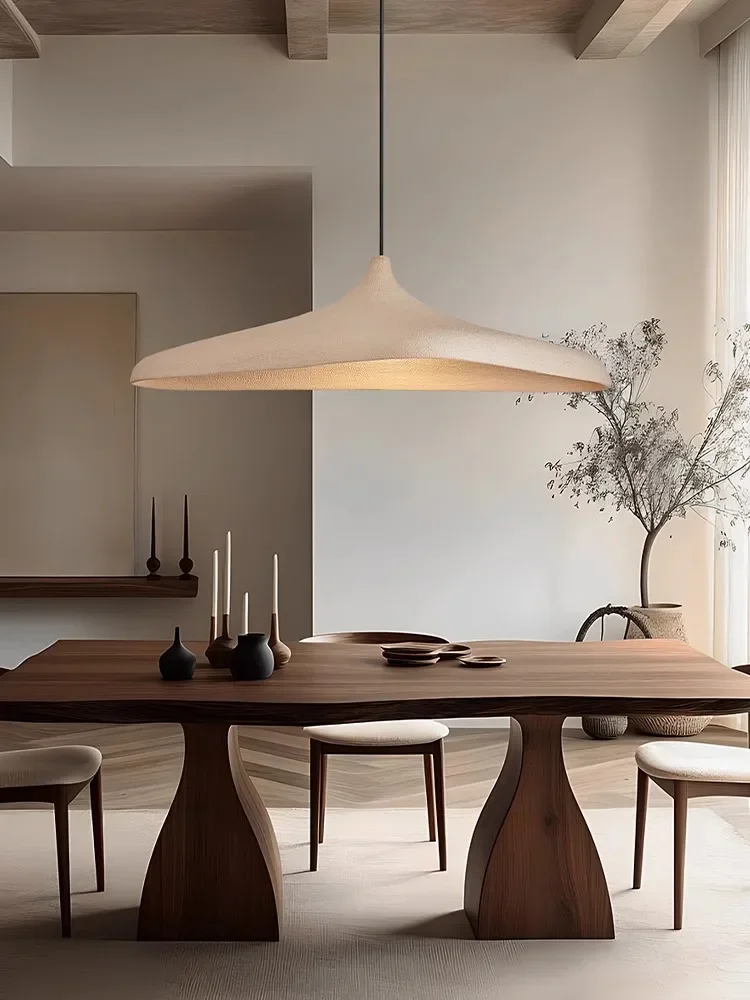 

2025 Nordic Wabi Sabi Restaurant Pendant Light Modern Ufo Retro Living Room Chandelier Bedroom Bar Counter Indoor Lighting Fixtu