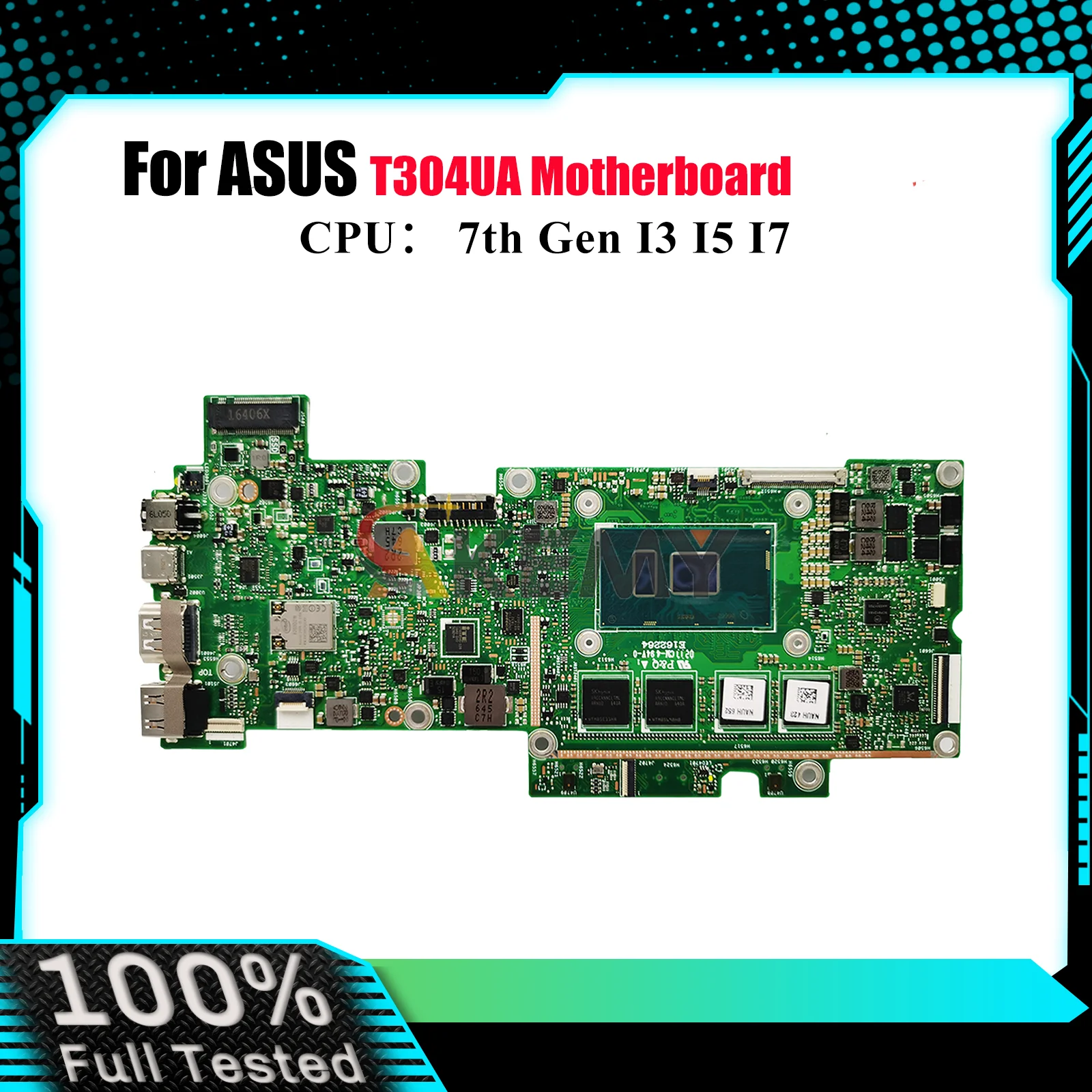 

T304UA Laptop Motherboard For ASUS Transformer T304UA T304U Notebook Mainboard With I3 I5 I7 CPU 100% tests OK fast shipping stk